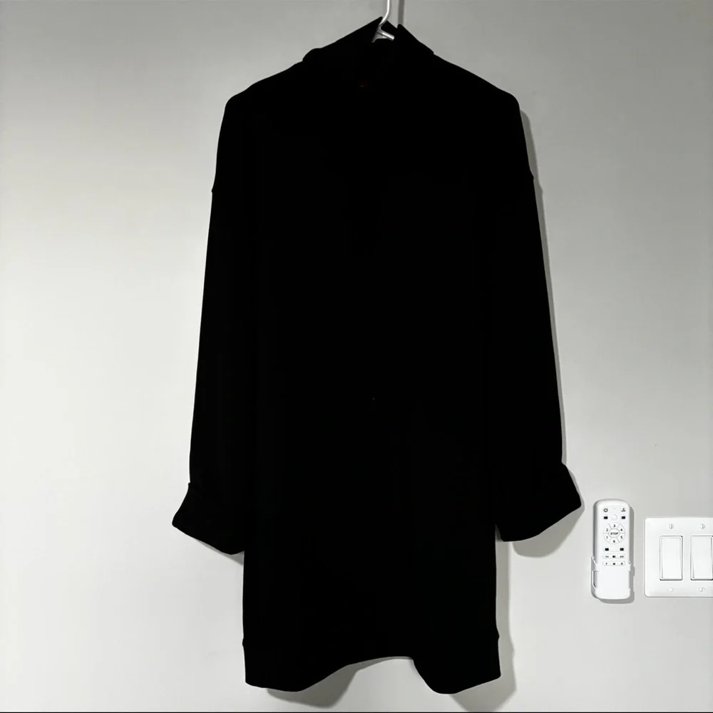 SPANX AirEssentials Turtleneck Long Sleeve Dress in Black Size M